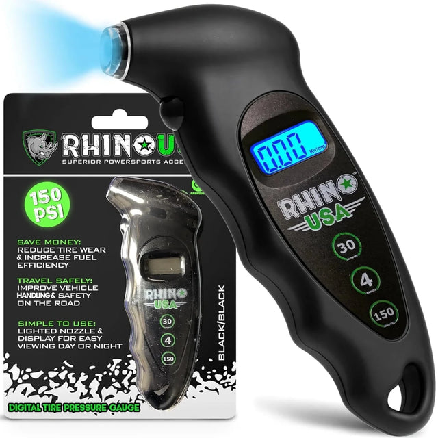 Rhino USA - Rhino USA Digital Tire Pressure Gauge 150 Psi