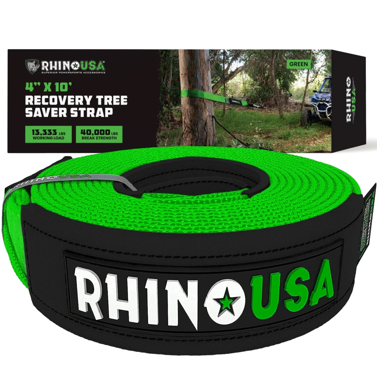 Rhino USA - Rhino USA Recovery Tree Saver Strap 4Inx10Ft