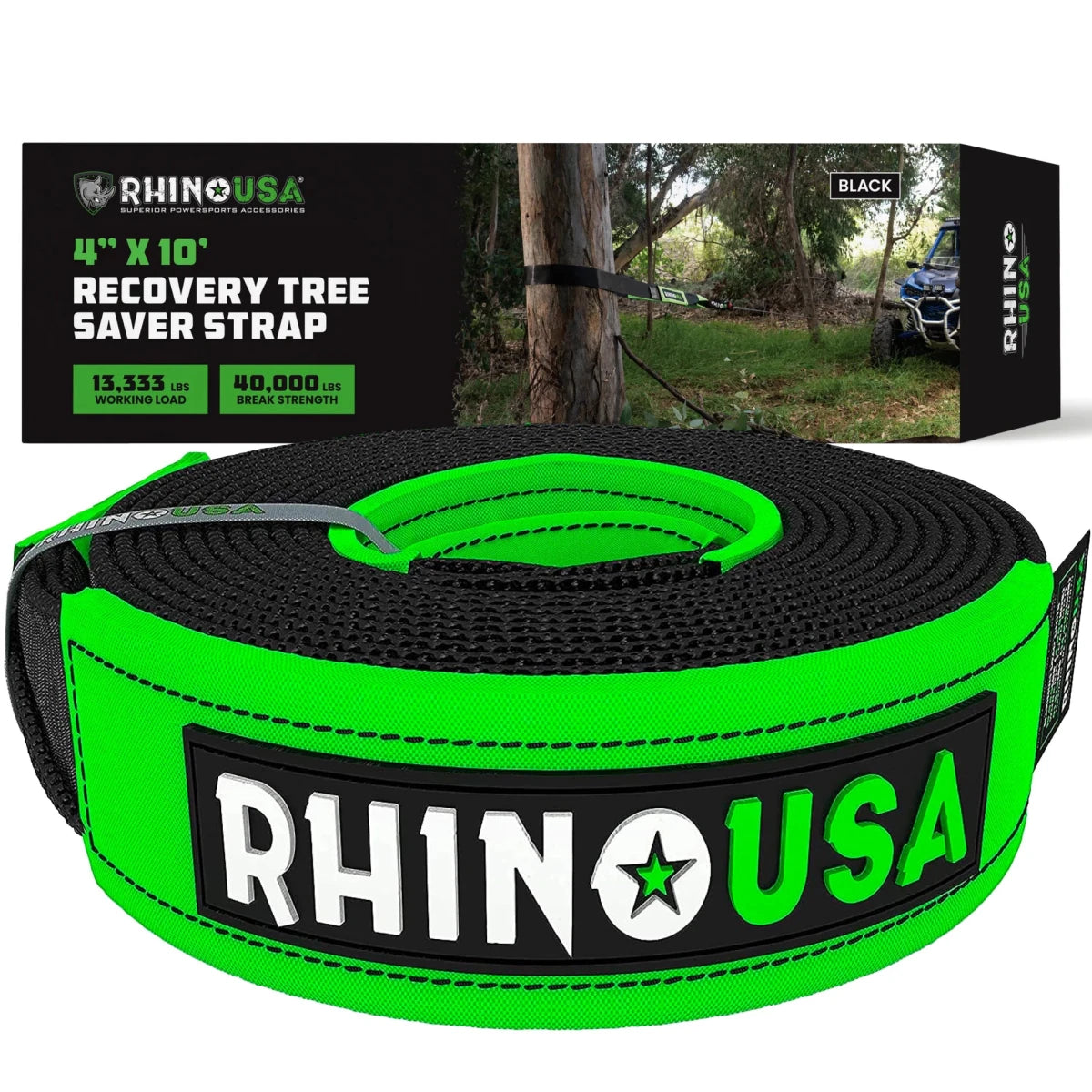 Rhino USA - Rhino USA Recovery Tree Saver Strap 4Inx10Ft