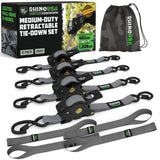 Rhino USA - Rhino USA Retractable Ratchet Straps (2Pk 1Inx10Ft)
