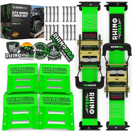 Rhino USA - Rhino USA UTV Wheel Chock Tie - Down Kit
