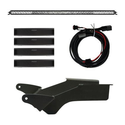 Rigid Industries - Rigid Industries 2021 Ford Bronco Roof Rack Light Kit (Incl. SR spot/flood Combo Bar)