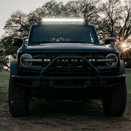 Rigid Industries - Rigid Industries 2021 Ford Bronco Roof Rack Light Kit (Incl. SR spot/flood Combo Bar)
