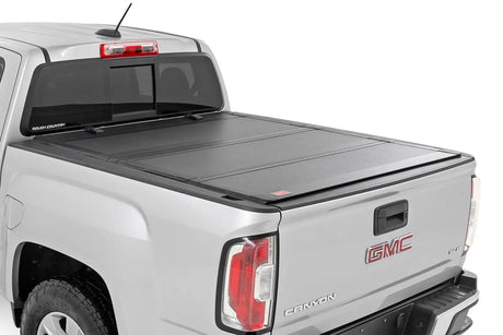 Rough Country - Rough Country Hard Tri - Fold Flip Up Bed Cover Chevy/GMC Canyon/Colorado (15 - 24) - Panda Motorworks