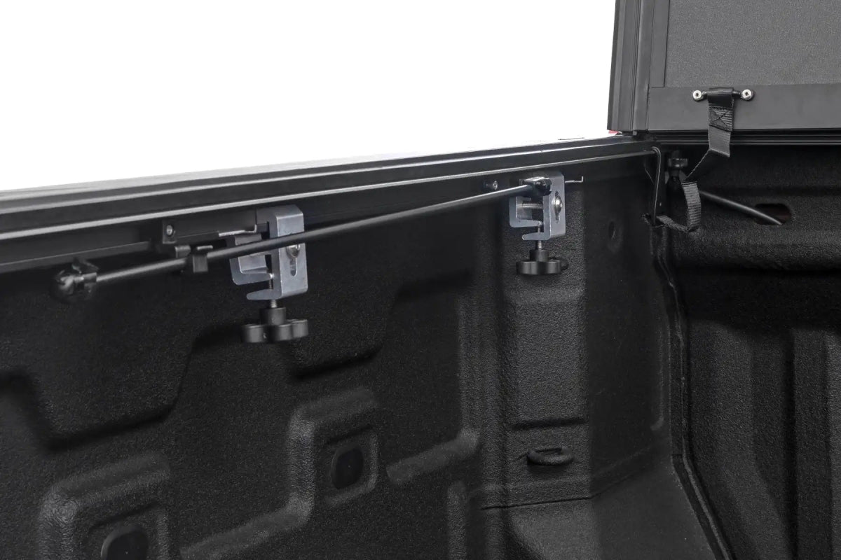 Rough Country - Rough Country Hard Tri - Fold Flip Up Bed Cover Chevy/GMC Canyon/Colorado (15 - 24) - Panda Motorworks