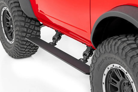 Rough Country - Rough Country Power Running Boards Dual Electric Motor | 2 Door | Ford Bronco 4WD (21 - 24) - Panda Motorworks