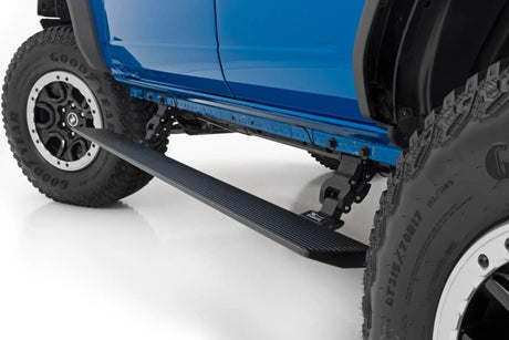 Rough Country - Rough Country Power Running Boards Dual Electric Motor | 4 Door | Ford Bronco 4WD (21 - 24) - Panda Motorworks