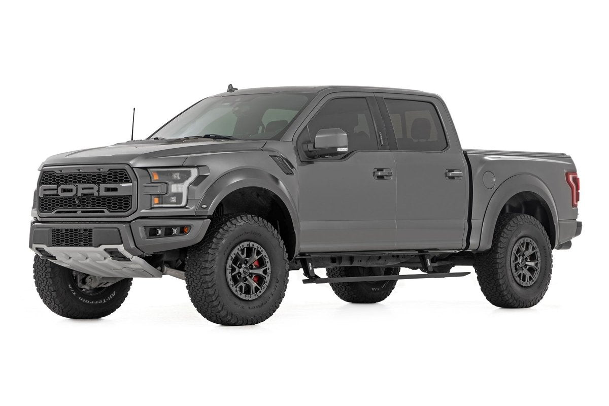 Rough Country - Rough Country Power Running Boards Dual Electric Motor Ford F - 150 (15 - 25) | F - 250/F - 350 Super Duty (17 - 25)