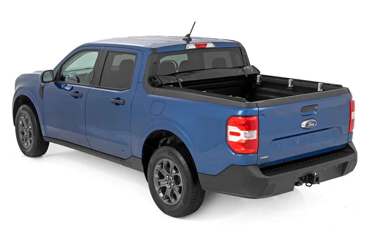 Rough Country - Rough Country Soft Roll Up Bed Cover 4'6" Bed | Ford Maverick 2WD/4WD (2022 - 2026)