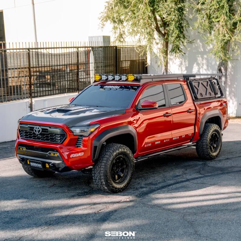 Seibon - Seibon TS - Style Carbon Fiber Hood – 2024–2025 Toyota Tacoma