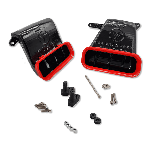 Velossa Tech - 2022+ Ford Maverick (2.0L/2.5L Hybrid) Dual BIG MOUTH Ram Air Intake Snorkels
