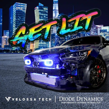 Velossa Tech - VELOSSA TECH 2017 - 2023 Kia Stinger 3.3T/2.0T/2.5T Dual BIG MOUTH "LIT KIT" Ram Air Intake Snorkels - Panda Motorworks