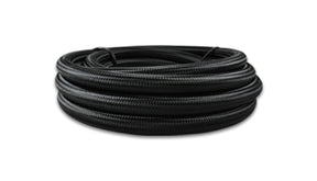 Vibrant Performance - Vibrant - 6 AN Black Nylon Braided Flex Hose w/ PTFE liner (5FT long)