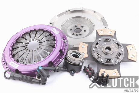 XClutch - XClutch Clutch Kit Inc Chromoly Flywheel + HRB; Stage 2 Sprung Ceramic Clutch Disc - Panda Motorworks