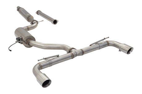 XForce - XForce VW Golf GTI MK 7 To 8 Cat Back Exhaust System With Varex Valved Muffler mk7 /mk7.5 (13 - 21) MK8 (21 - On) - Panda Motorworks