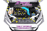ZSPEC DESIGN - ZSPEC "STAGE 2" DRESS UP BOLTS® FASTENER KIT FOR FORD FOCUS RS & ST, STAINLESS & BILLET - Panda Motorworks