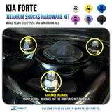 ZSPEC Front-Shocks Titanium Fastener Kit for 2019-24 Kia Forte GT