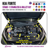 ZSPEC Stage-1 Fastener Kit for 2020-24 Kia Forte BD 1.6L, Stainless & Billet