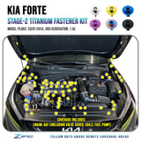 ZSPEC Stage-2 Fastener Kit for 2020-24 Kia Forte BD 1.6L, Titanium