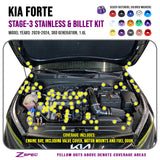 ZSPEC Stage-3 Fastener Kit for 2020-24 Kia Forte BD 1.6L, Stainless & Billet