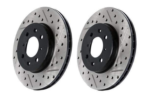 StopTech Sport Drilled/Slotted Cryo Treated Rotors - Rear Pair - Audi A3/GTI/GLI