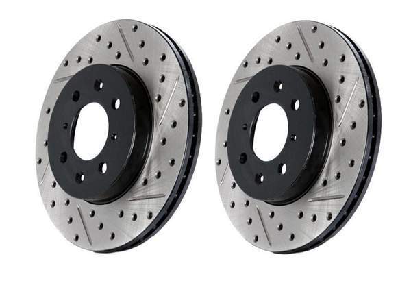 StopTech Sport Drilled/Slotted Cryo Treated Rotors - Front Pair - Audi A3/GTI/GLI