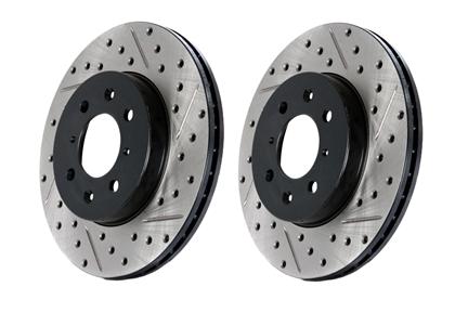 StopTech Rear Slotted & Drilled Sport Brake Rotor