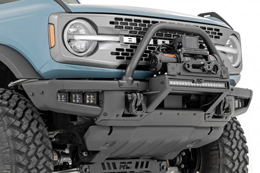 Rough Country 21+ Bronco Winch Mount - Fits OE Modular Bumper