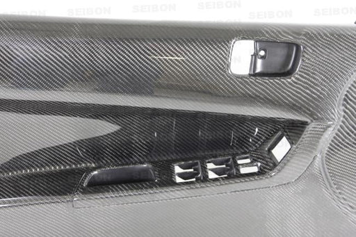 Seibon 08-12 Mitsubishi Evo Carbon Fiber Front Door Panels - Panda Motorworks - 1