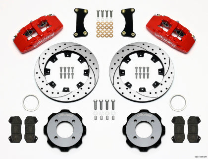 Wilwood Dynapro 6 Front Hat Kit 12.19in Drilled 2011-2019 Fiesta