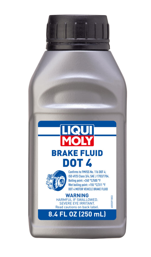 LIQUI MOLY 250mL Brake Fluid DOT 4 - Case of 24