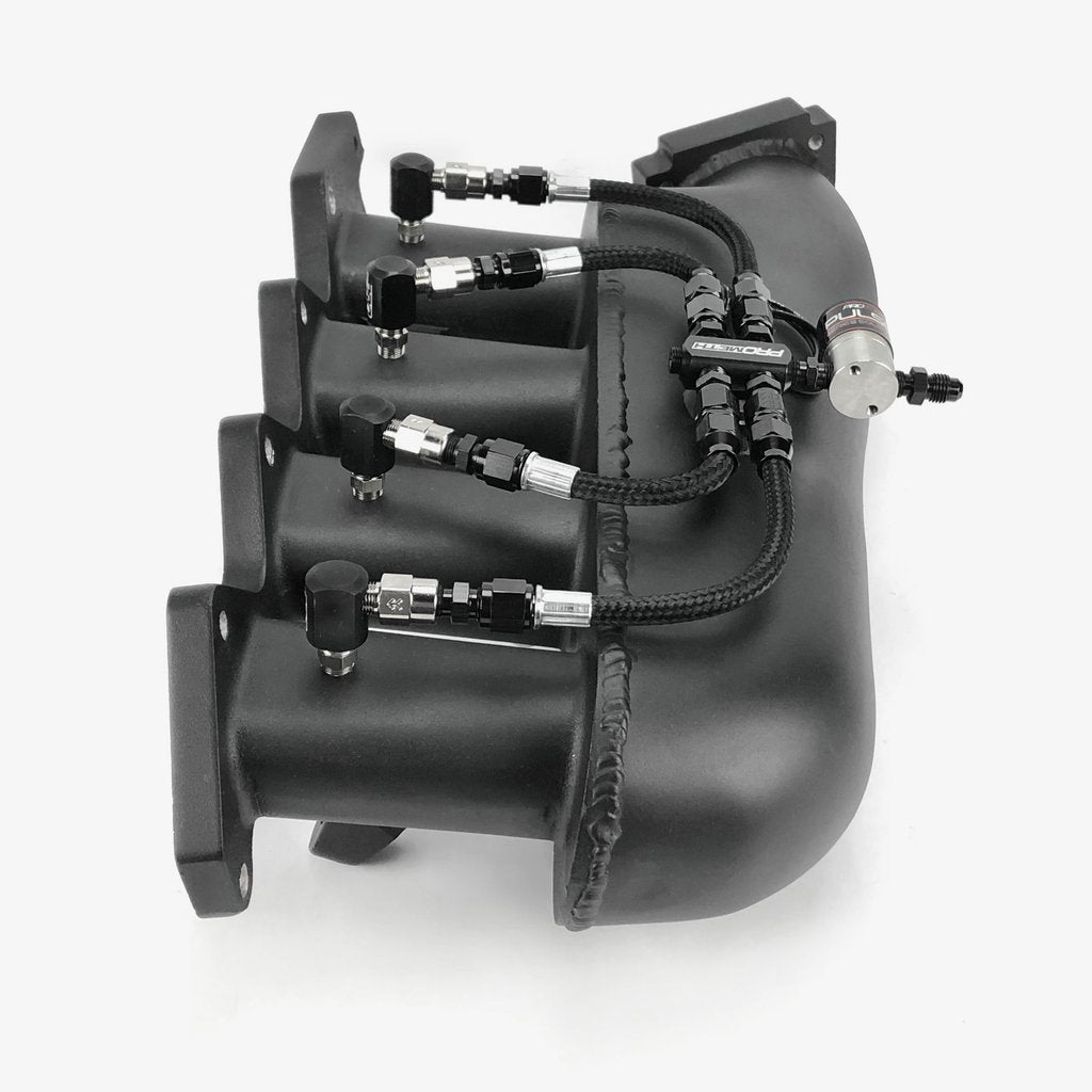 4 CYLINDER DIRECT PORT WITH SPLIT DISTRIBUTION BLOCK & LOW ELBOW NOZZLE HOLDERS (BRAIDED HOSES)