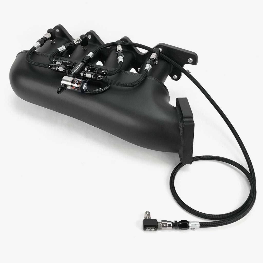 4 CYLINDER DIRECT PORT WITH SPLIT DISTRIBUTION BLOCK & LOW ELBOW NOZZLE HOLDERS (BRAIDED HOSES)