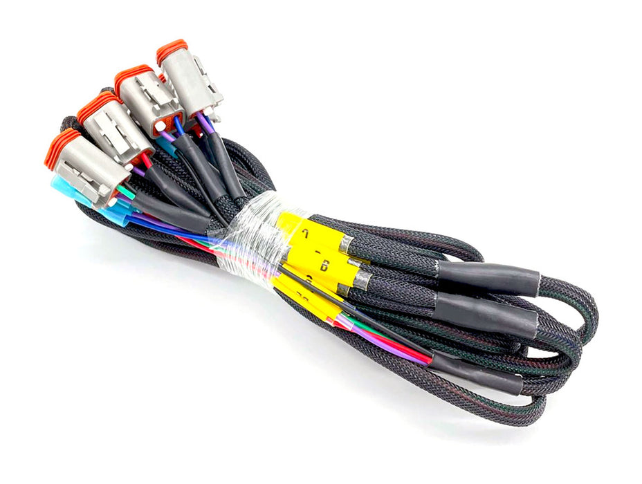 CrystaLux Triple Fog Light Wiring Harness, 6x DT 4-Pin Connectors (Diode Dynamics)