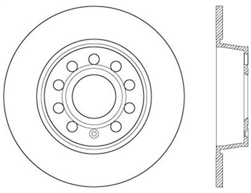 StopTech Drilled Cryo Sport Brake Rotor Rear Right 12-13 Volkswagen Beetle