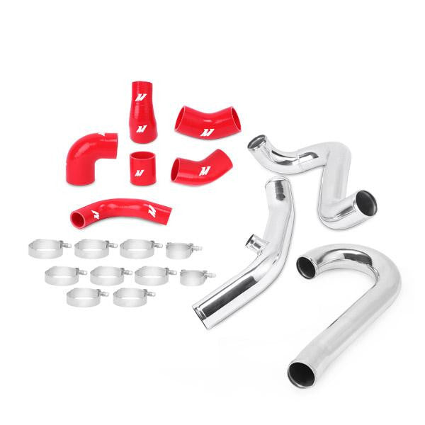 Mishimoto 08+ Mitsubishi Lancer Evolution X Red Lower Intercooler Pipe Kit - Panda Motorworks
