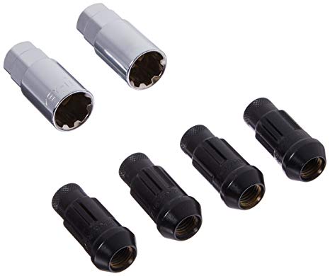 Wheel Mate Muteki SR48 Open End Locking Lug Nut Set of 4 - Black