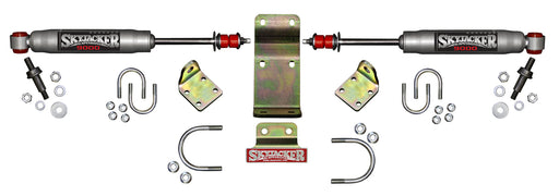High Clearance Silver Dual Steering Stabilizer Kit- Jeep Wrangler JK