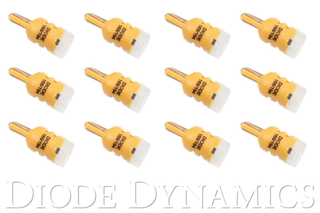 194 LED Bulb HP3 LED Amber Set of 12 Diode Dynamics