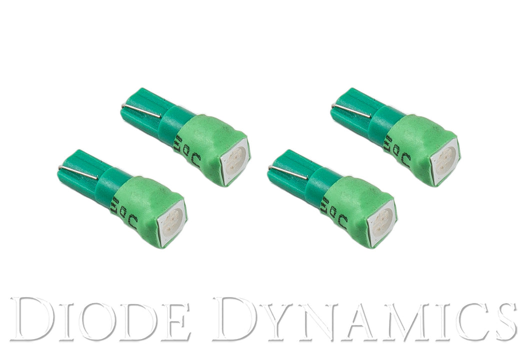 74 SMD1 LED Green Set of 4 Diode Dynamics