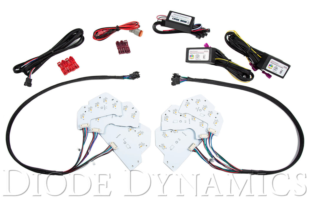 2018 Ford Mustang RGBWA DRL LED Boards UDSM Diode Dynamics