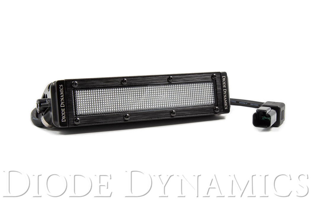 6 Inch LED Light Bar Single Row Straight SS6 White Flood Light Bar Single Diode Dynamics