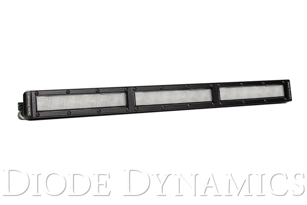 18 Inch LED Light Bar  Single Row Straight Clear Flood Each Stage Series Diode Dynamics