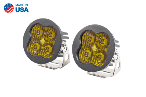 Worklight SS3 Pro Yellow Driving Round Pair Diode Dynamics