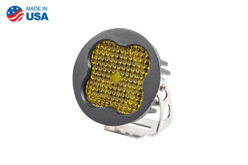Worklight SS3 Pro Yellow Flood Round Single Diode Dynamics