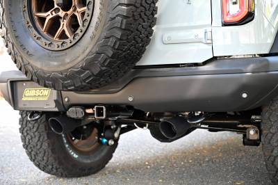 Gibson Performance 2021 Ford Bronco 4dr 2.7 Dual Split Exhaust, Black