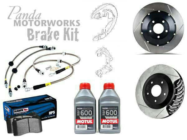 Panda Motorworks Upgraded Brake Kit Front (12.6 to 13.1) - Panda Motorworks