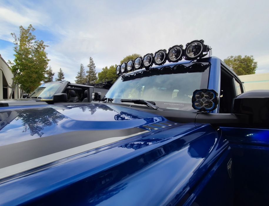 KC HiLiTES 2021+ Ford Bronco 50in. Pro6 Gravity LED 8-Light 160w Combo Beam Light Bar Kit