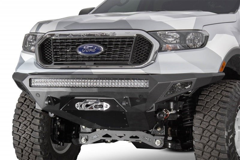 ADDICTIVE DESERT DESIGNS - Addictive Desert Designs 19 - 20 Ford Ranger Stealth Fighter Front Bumper W/ SENSOR CUTOUTS