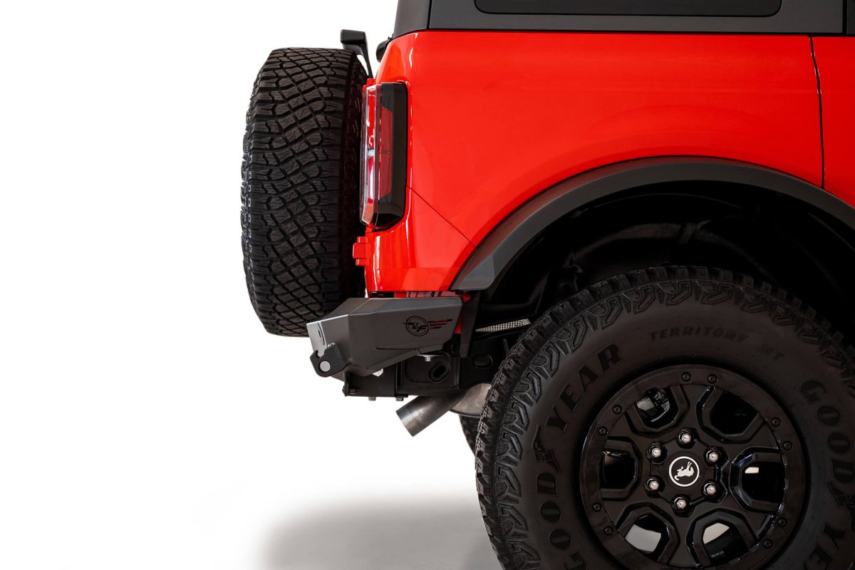 ADDICTIVE DESERT DESIGNS - ADDICTIVE DESERT DESIGNS 2021 - UP FORD BRONCO ROCK FIGHTER REAR BUMPER - Panda Motorworks
